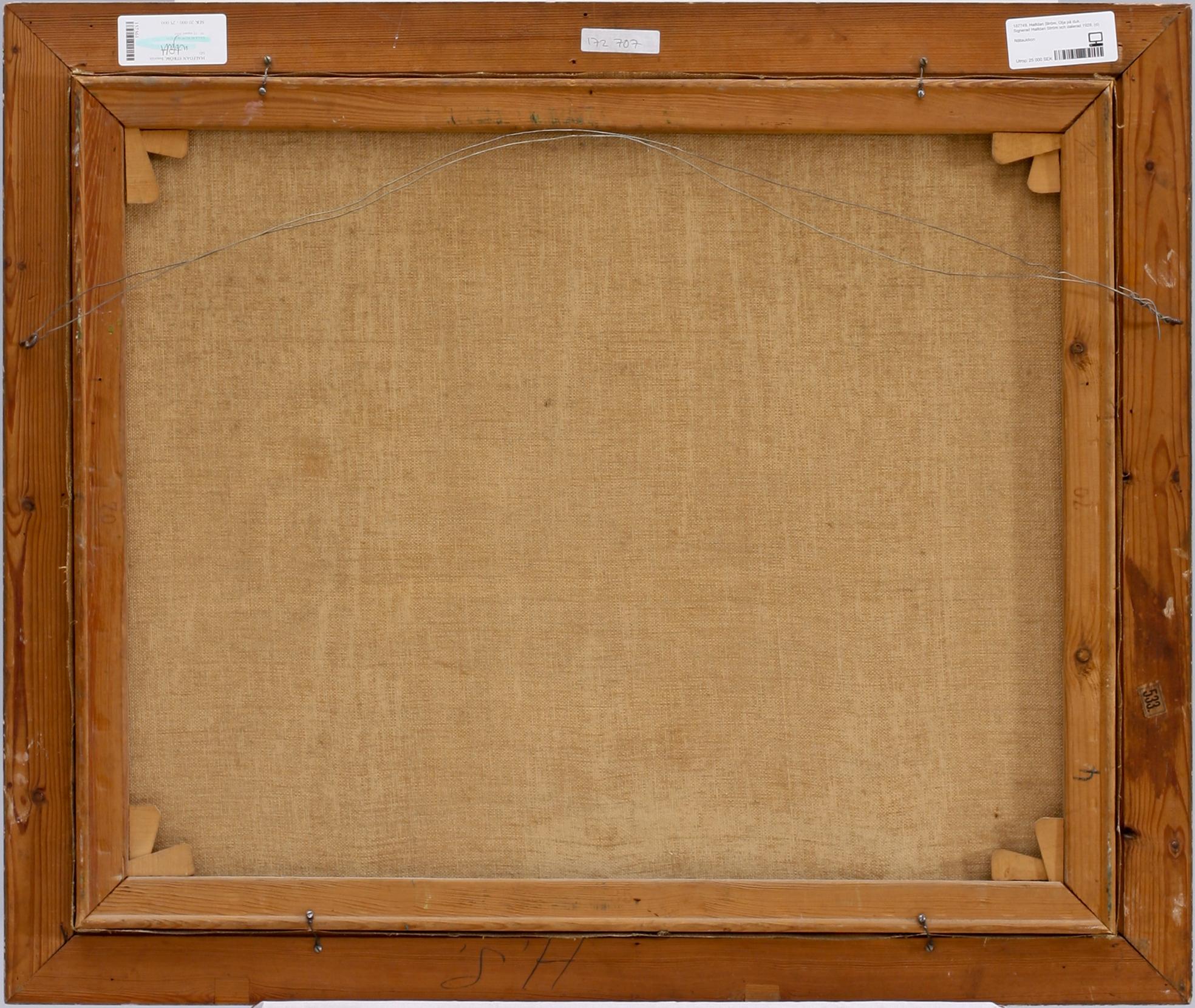 HALFDAN STRÖM. Olja på duk. Signerad Halfdan Ström och daterad 1928.