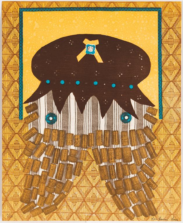 LOU LAURIN-LAM, mapp, 6 st litografier, signerade och numrerade 7/150.