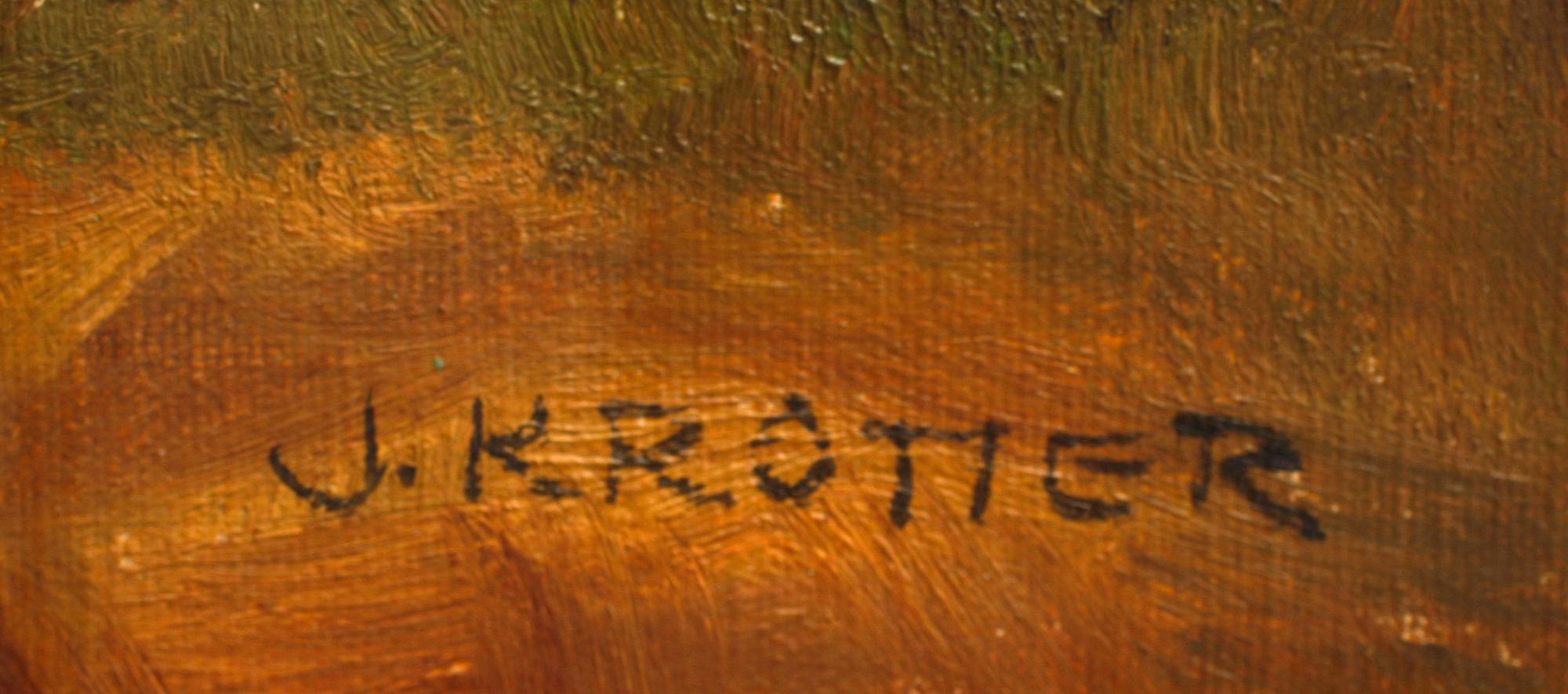 JOSEPH KROTTER, olja på duk, sign.