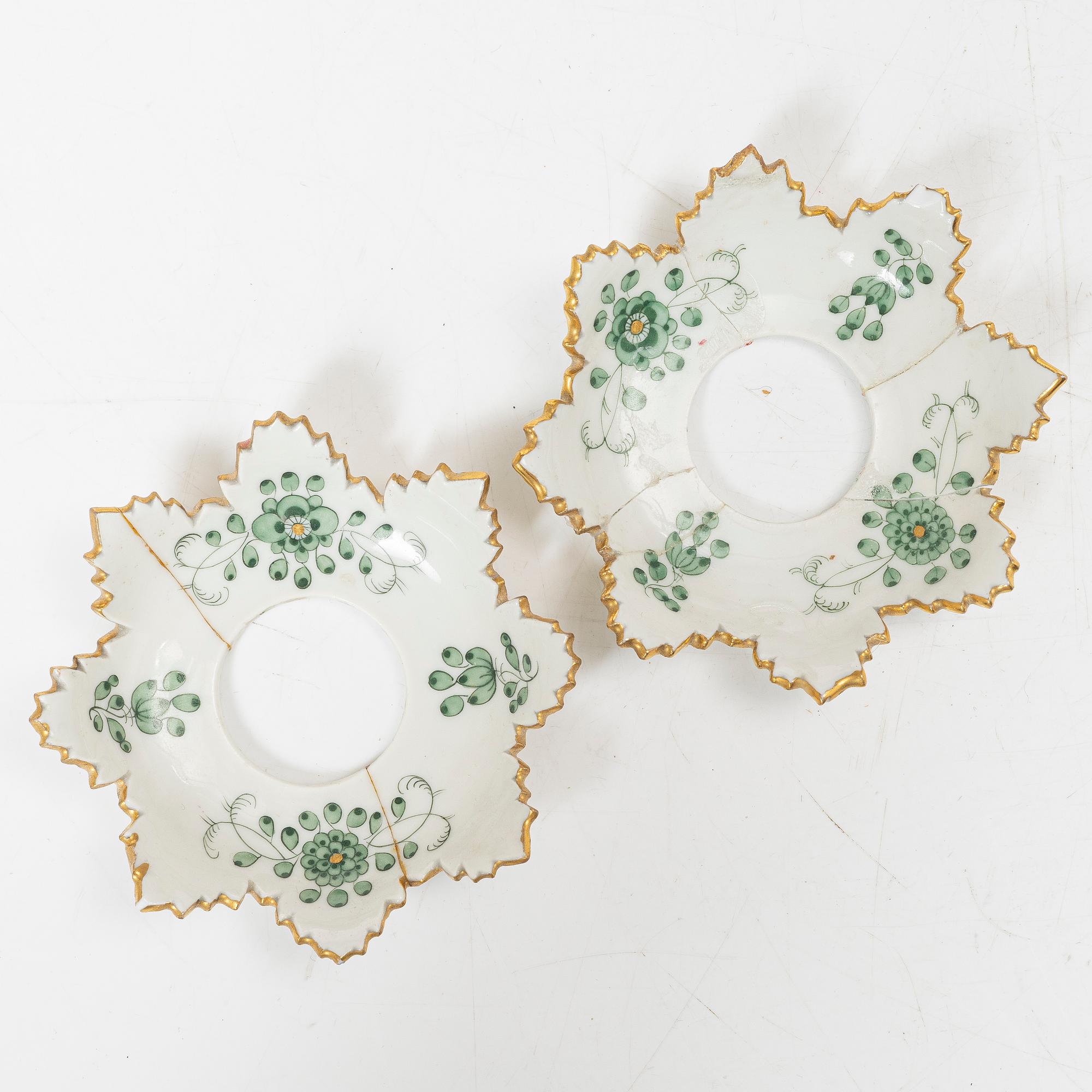 Meissen, servisdelar, 5 delar, tidigt 1900-tal.