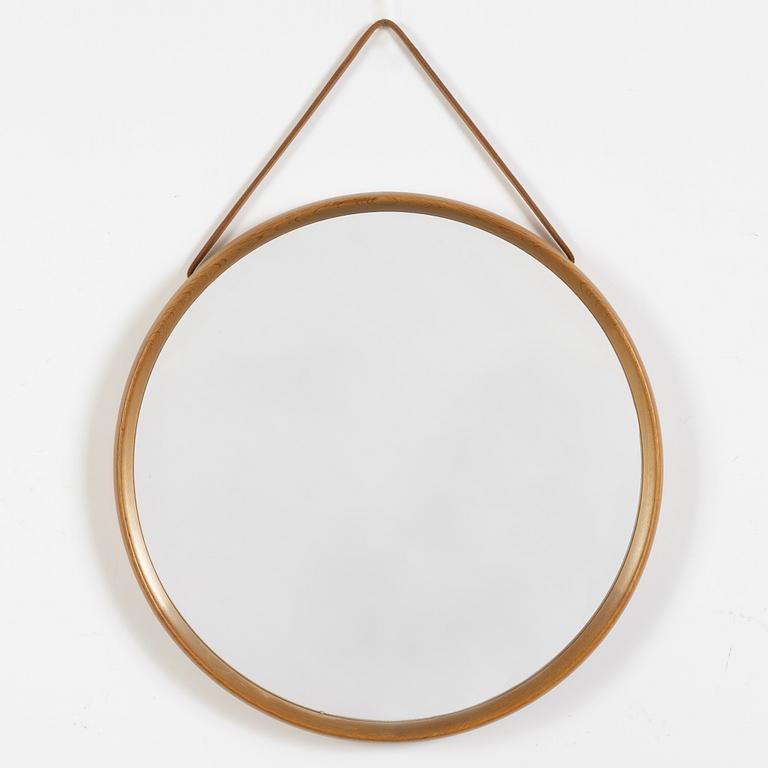 Uno & Östen Kristiansson, an oak mirror, Luxus, Vittsjö, 1960's/70's.