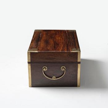 A Zitan document box, Qing dynasty, 17/18th century.