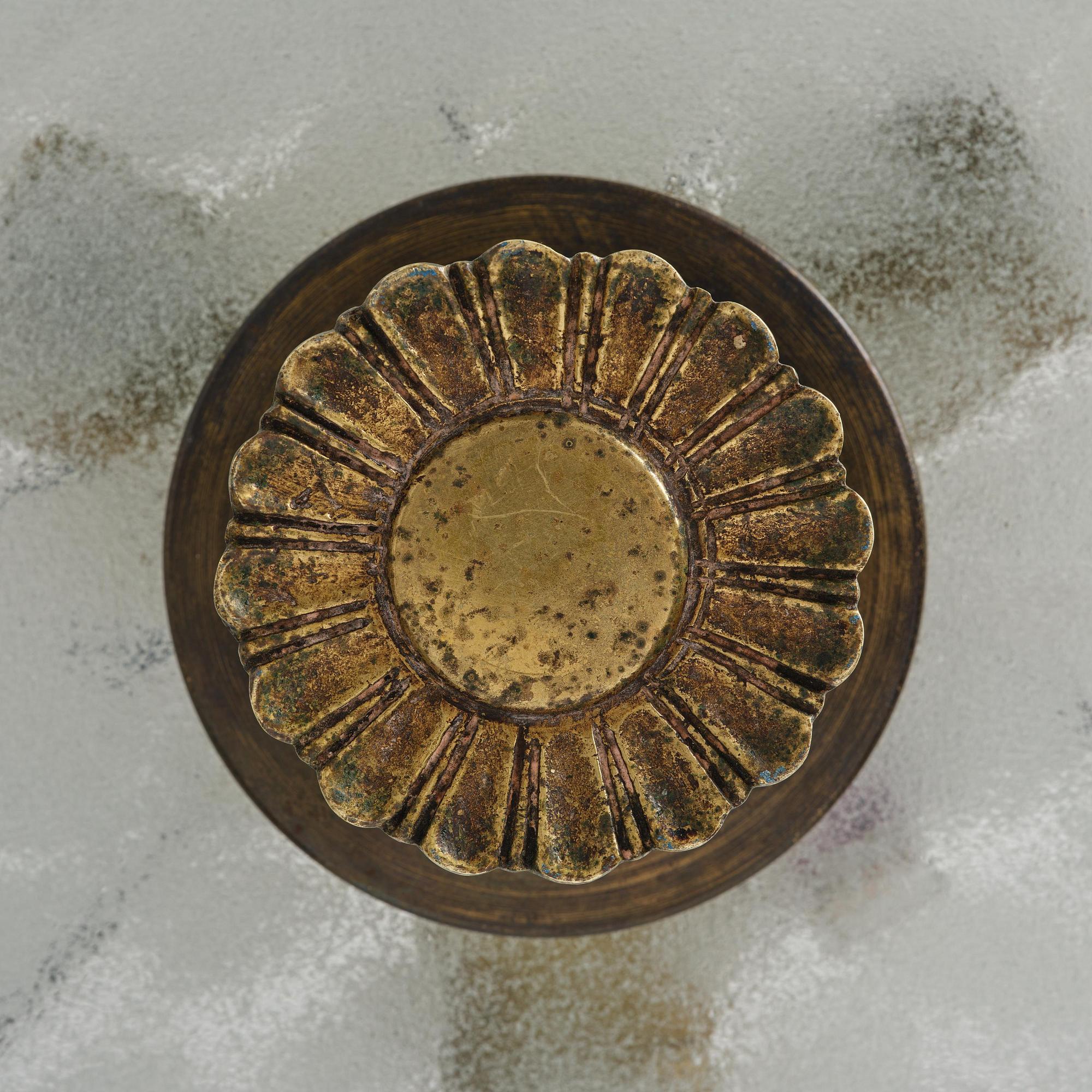 Bröderna Malmströms Metallvarufabrik, a ceiling lamp model "1566", Malmö, 1940s.