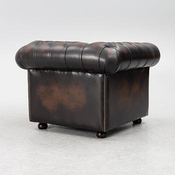 Clubfåtölj, Chesterfieldmodell, 1900-talets andra hälft.