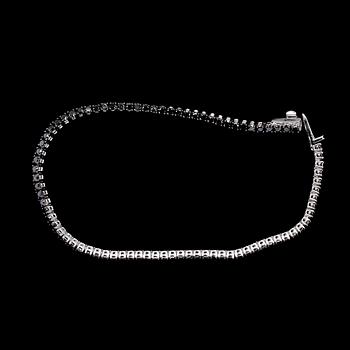 1061. ARMBAND, svarta briljantslipade diamanter, tot. 2.94 ct.