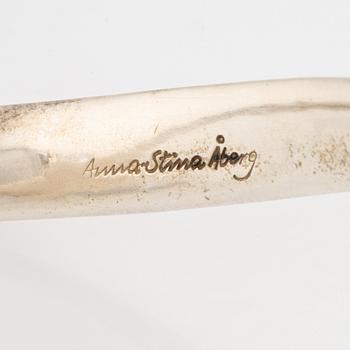 Anna-Stina Åberg, collier/halskrage, sterlingsilver, 1980-tal.