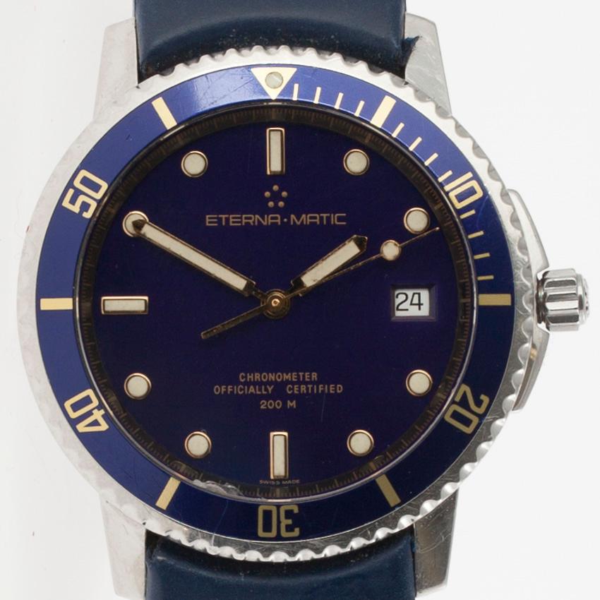 ARMBANDSUR, herr, Eternamatic, Chronometer Kontiki, 1900-talets slut.