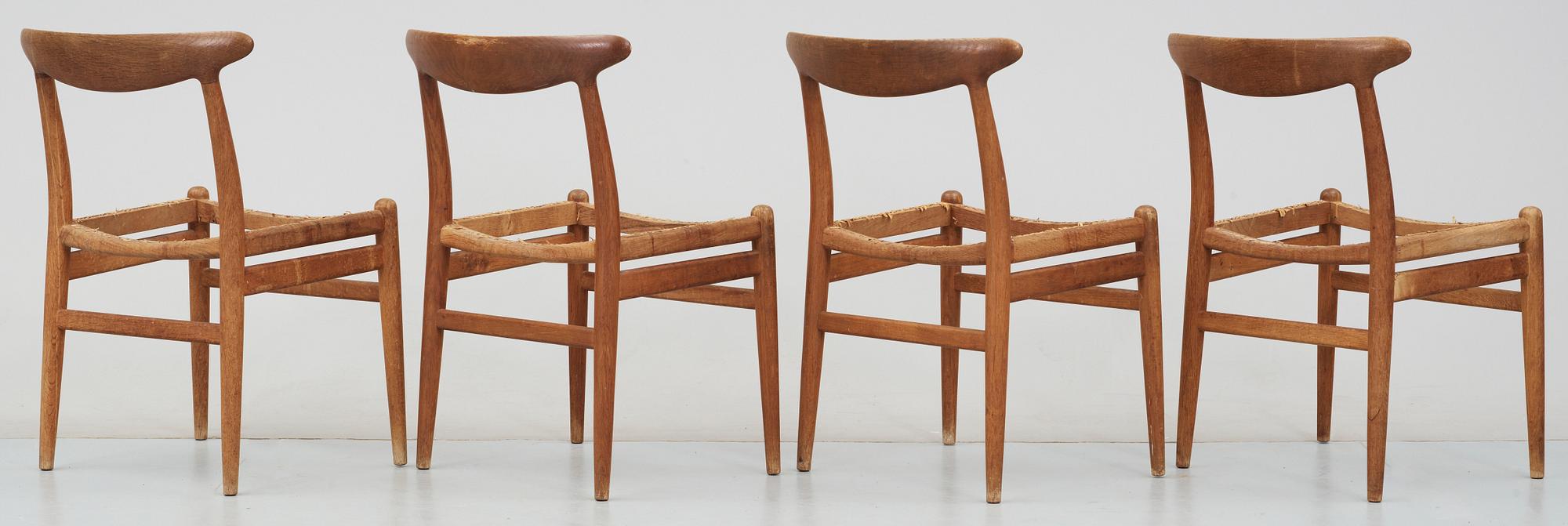 STOLAR, 4 st, Hans J Wegner, CM Madsens Fabriker, Danmark, 1960-tal.