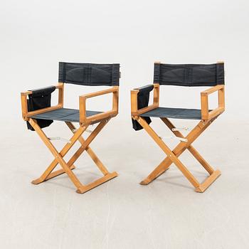 Ewan McGregor director's chairs, a pair for Habitat, 2000s.