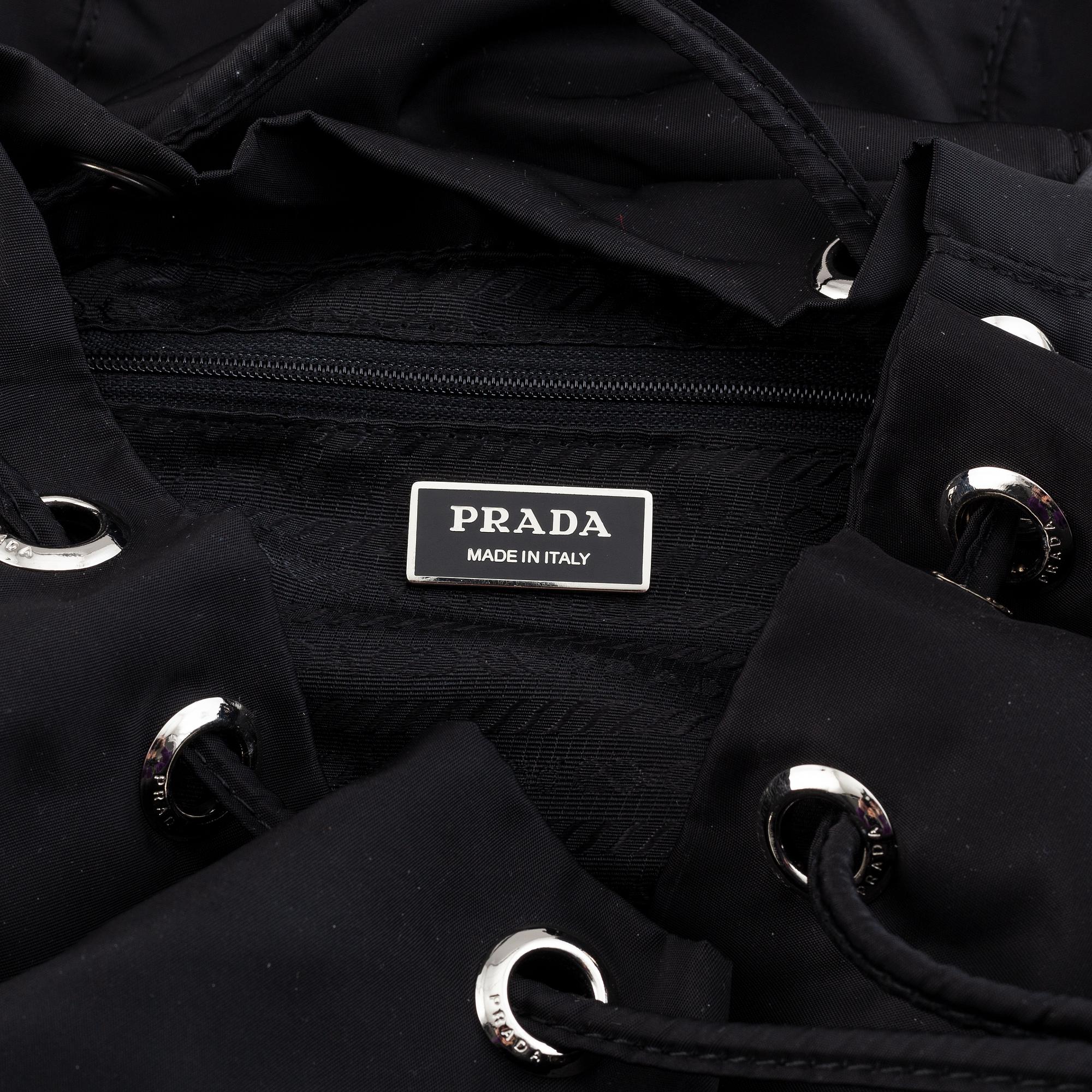 Prada, backpack.