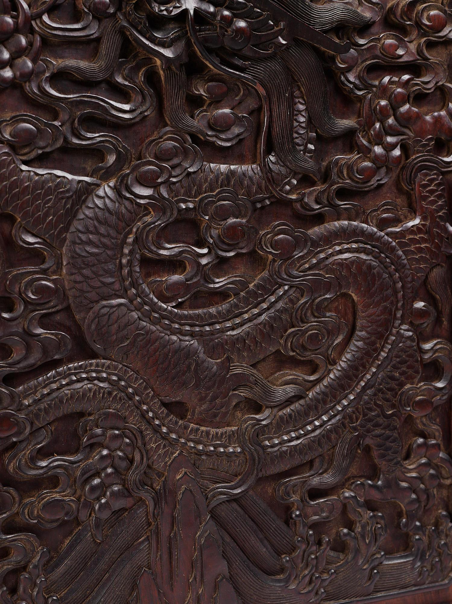 A large Imperial Hongmu compound cabinet, Qing dynasty, 19th century.