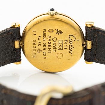 must de Cartier, Vendôme, wristwatch, 24 mm.