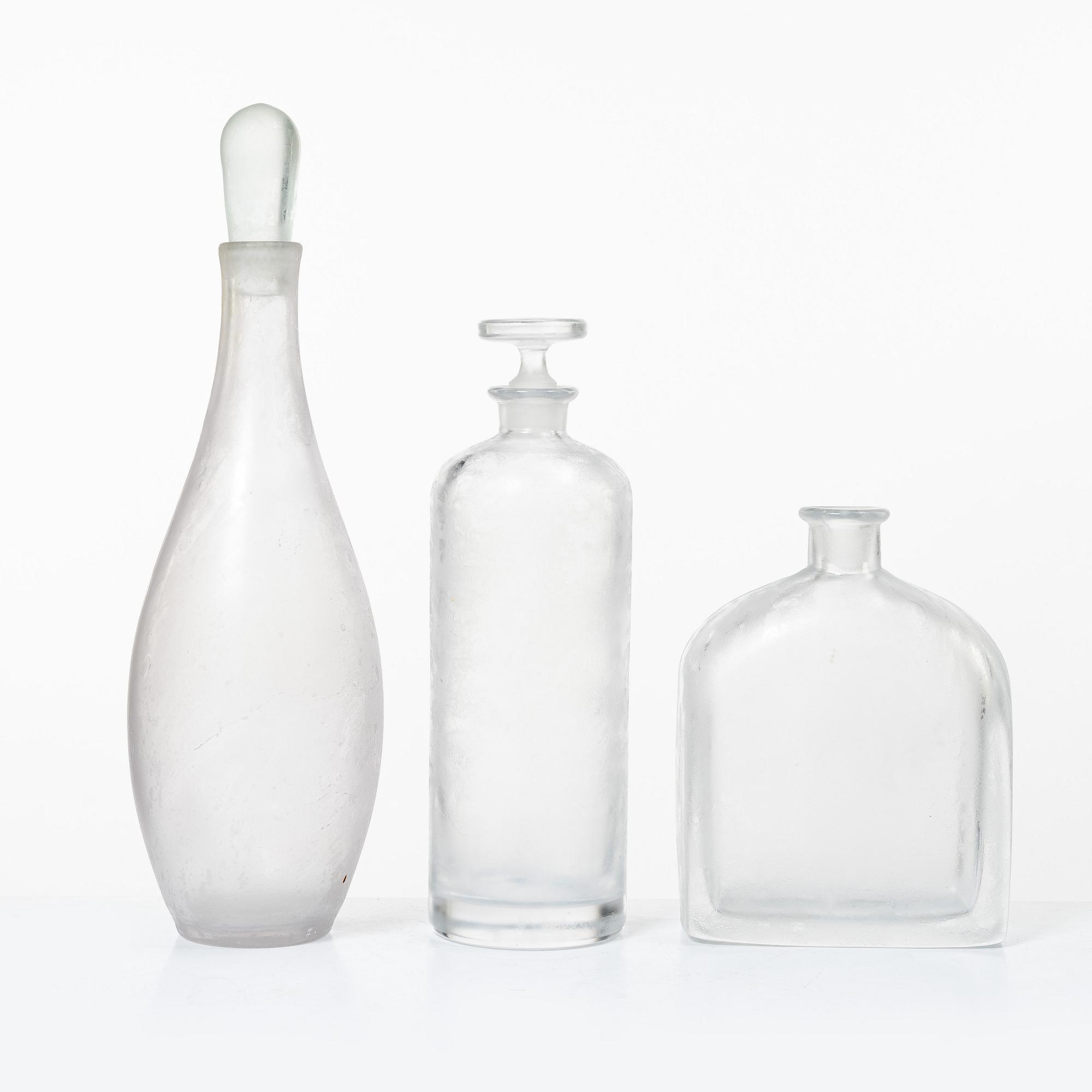 Vicke Lindstrand, servisdelar, 26st, glas, "Iced", Orrefors.