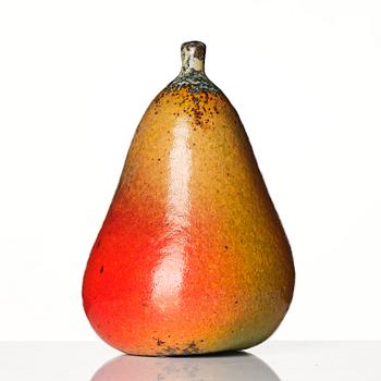 Hans Hedberg, a faience sculpture of a pear, Biot, France.