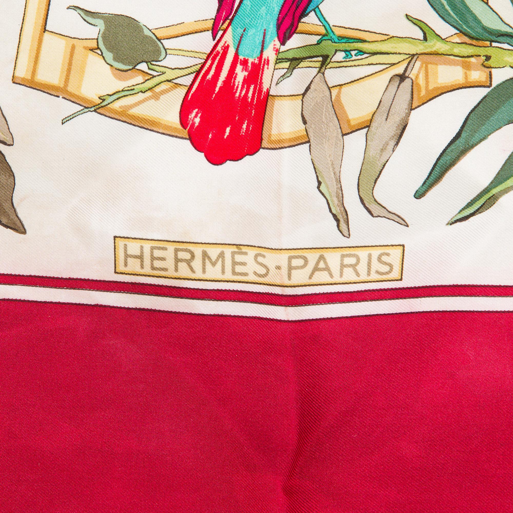 Hermès, a 'Ramage' scarf.