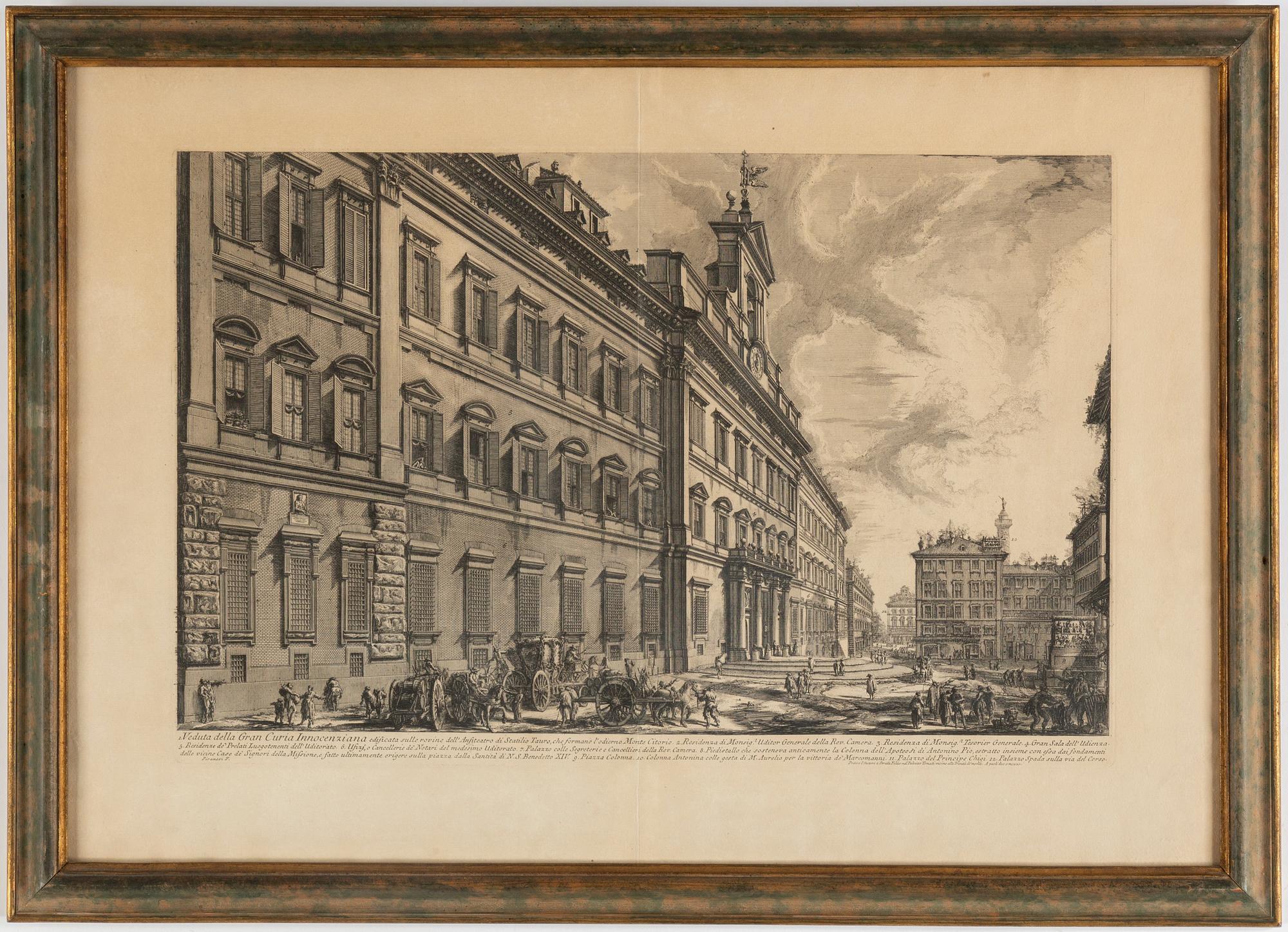 Giovanni Battista Piranesi, etchings, 4, 18/19th Century.