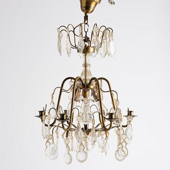 Ljuskrona, rokokostil, 1900-talets första hälft.