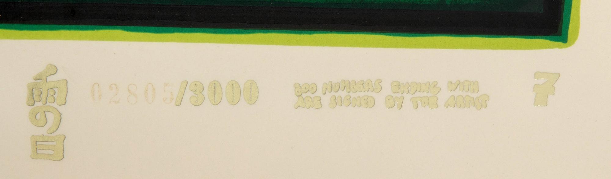 Friedensreich Hundertwasser, "Irinaland above the Balkans," plate no. 7 from "Rain on Rainy Day".
