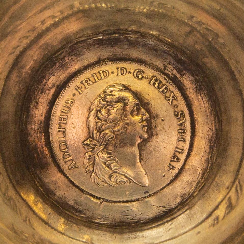 Cup probably by Anders Lundman Stockholm (active 1745-63) silver.