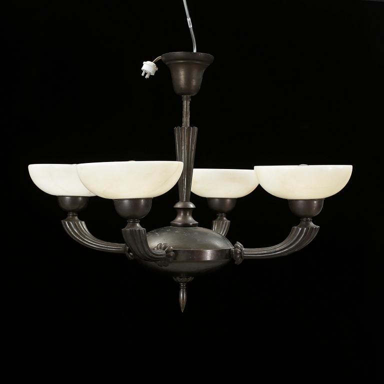 TAKLAMPA, art deco, 1930-/40-tal. Höjd ca 48 cm.
