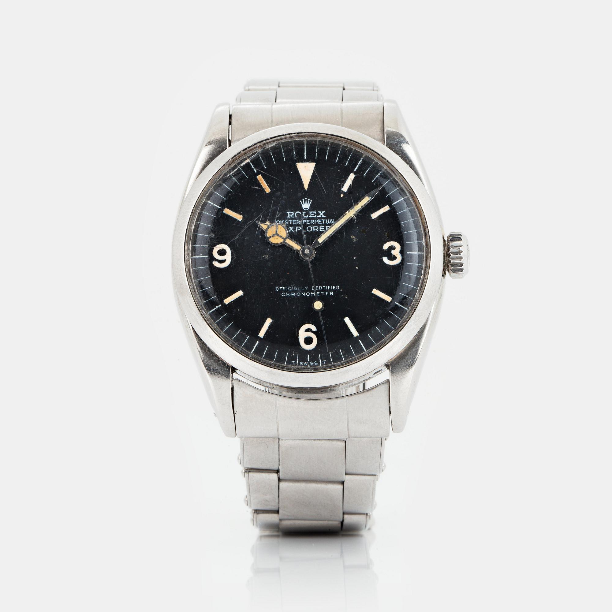 ROLEX, Oyster Perpetual, Explorer (T Swiss T), Chronometer, wristwatch, 36 mm.