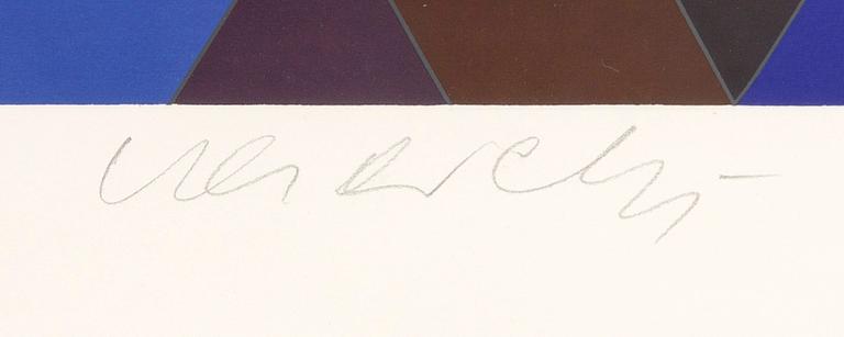 Victor Vasarely, serigraph signed and numbered 51/138.