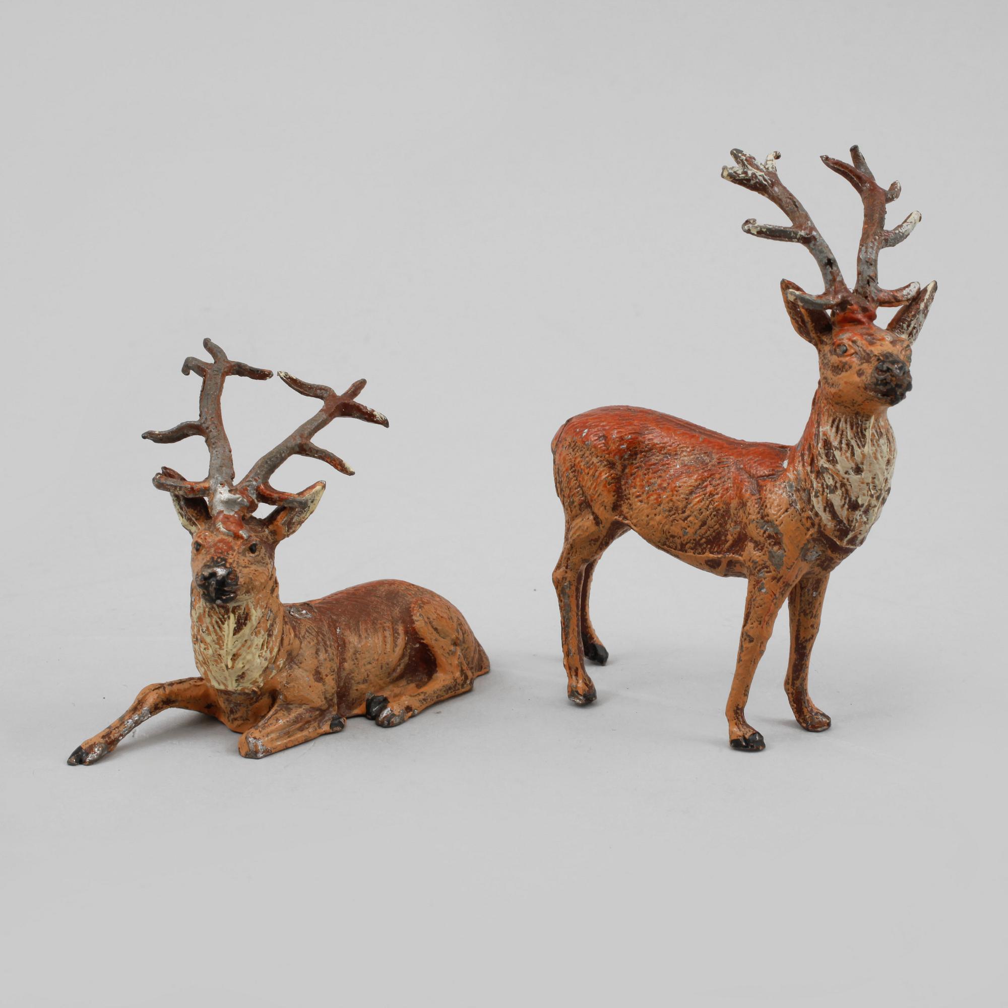 FIGURINER, 6 st, vitmetall, Tyskland, 1900-talets början.