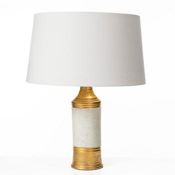 A pair of stoneware table lamps, from Bergboms, second half of the 20th century.