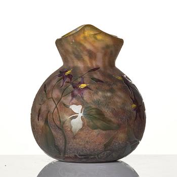 Daum Frères, vas, glas, Nancy, Frankrike, Art Nouveau, ca 1900.