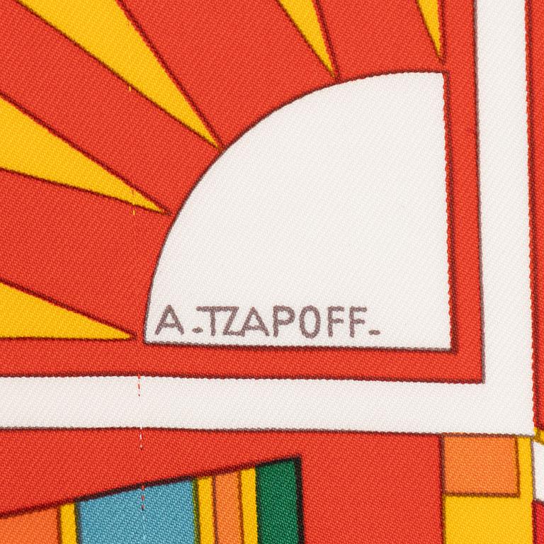 Hermès, an 'Apparat des Plaines' scarf.