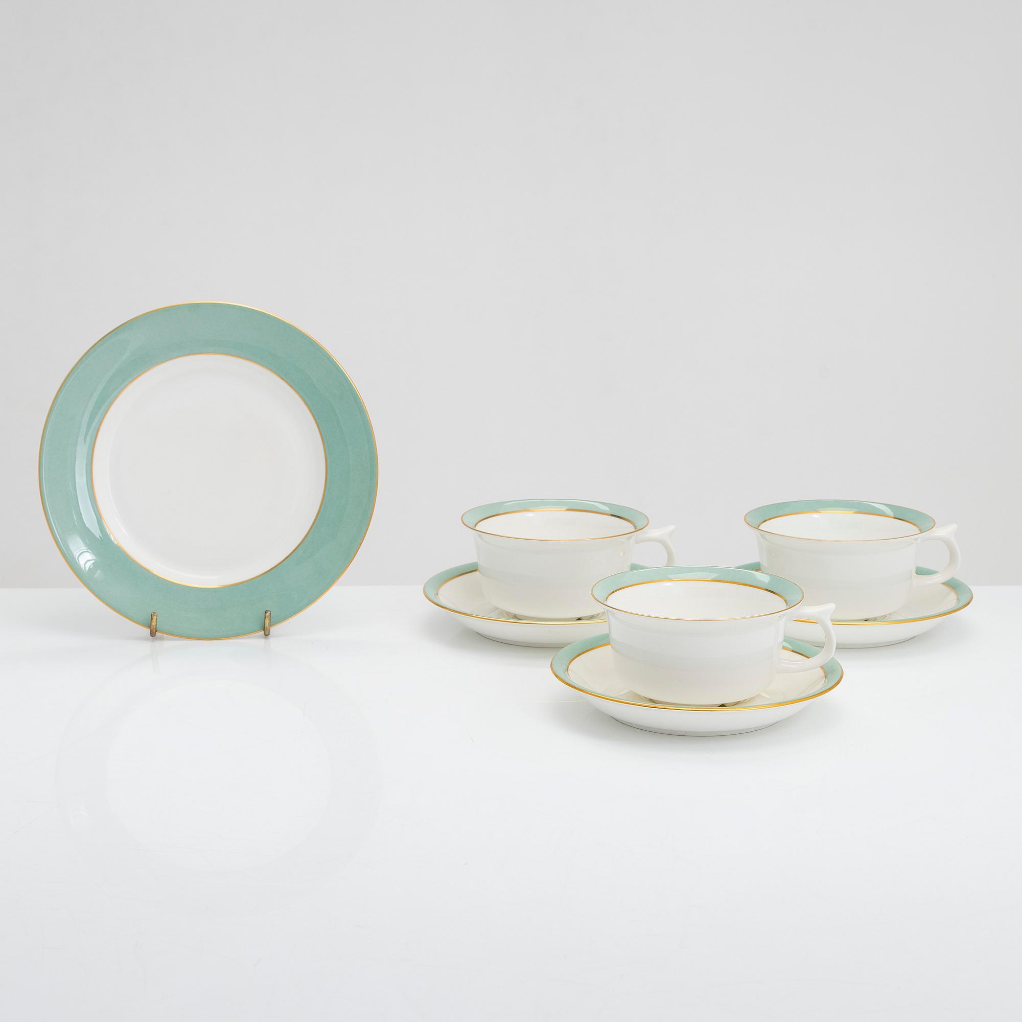 Karin Björquist, a 24-piece 'Paris' porcelain tea/coffee set for Gustavsberg.