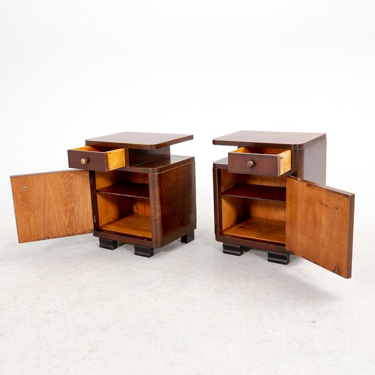Sängbord ett par Art Deco 1900-talets första hälft.