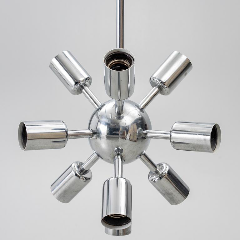 Ceiling lamp, Sputnik model 21416, probably Poland, second half of the 20th century.