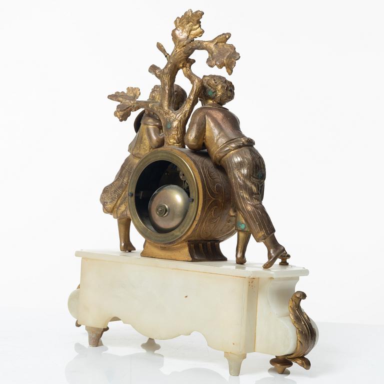 Table pendulum clock, late 19th century.