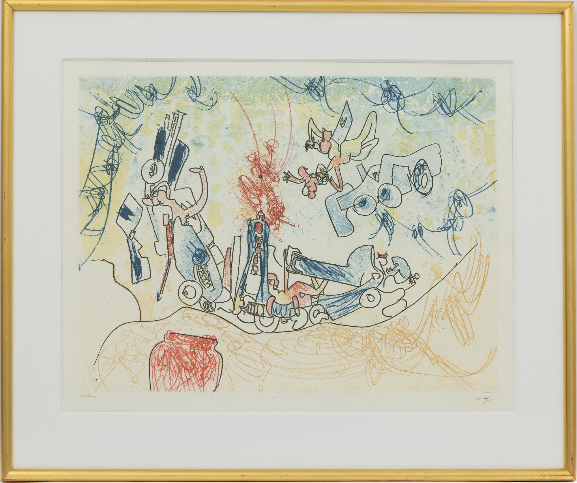 Roberto Matta, From “Les oh! Tomobiles”.