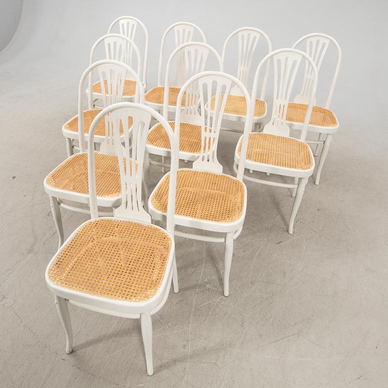 A set of 10, 20/21 st century possibly Italian chairs.