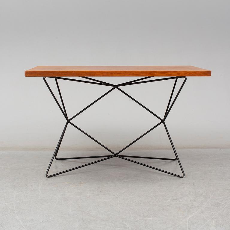BENGT JOHAN GULLBERG, 'A2/Triple height table', steel and teak veneer, designed c.1952.