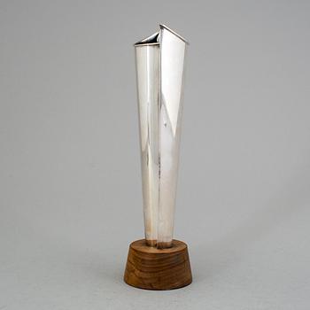 A Finnish 20th century silver and wood vas, mark of Tapio Wirkkala, Helsinki 1963.
