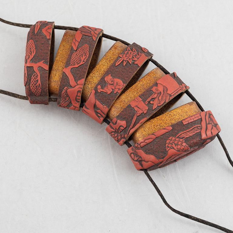 Inro, lackarbete, Japan, Meiji (1868-1912).
