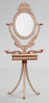 112. An 20th Century oriental style dressing mirror.