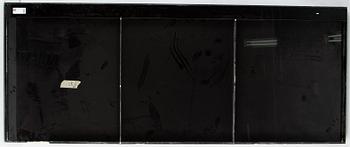 Ken Lum, relief, mixed media on plexi.