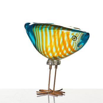 Alessandro Pianon, a "Pulcino" glass sculpture of a bird, Vetreria Vistosi, Italy, 1960s.