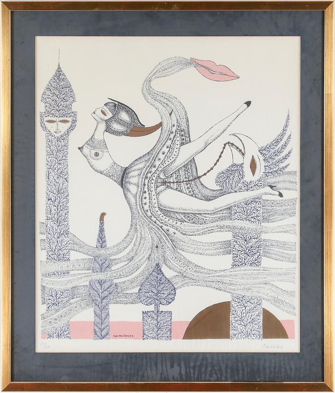 MAX WALTER SVANBERG, färglitografi, signerad samt numrerad 33/200.