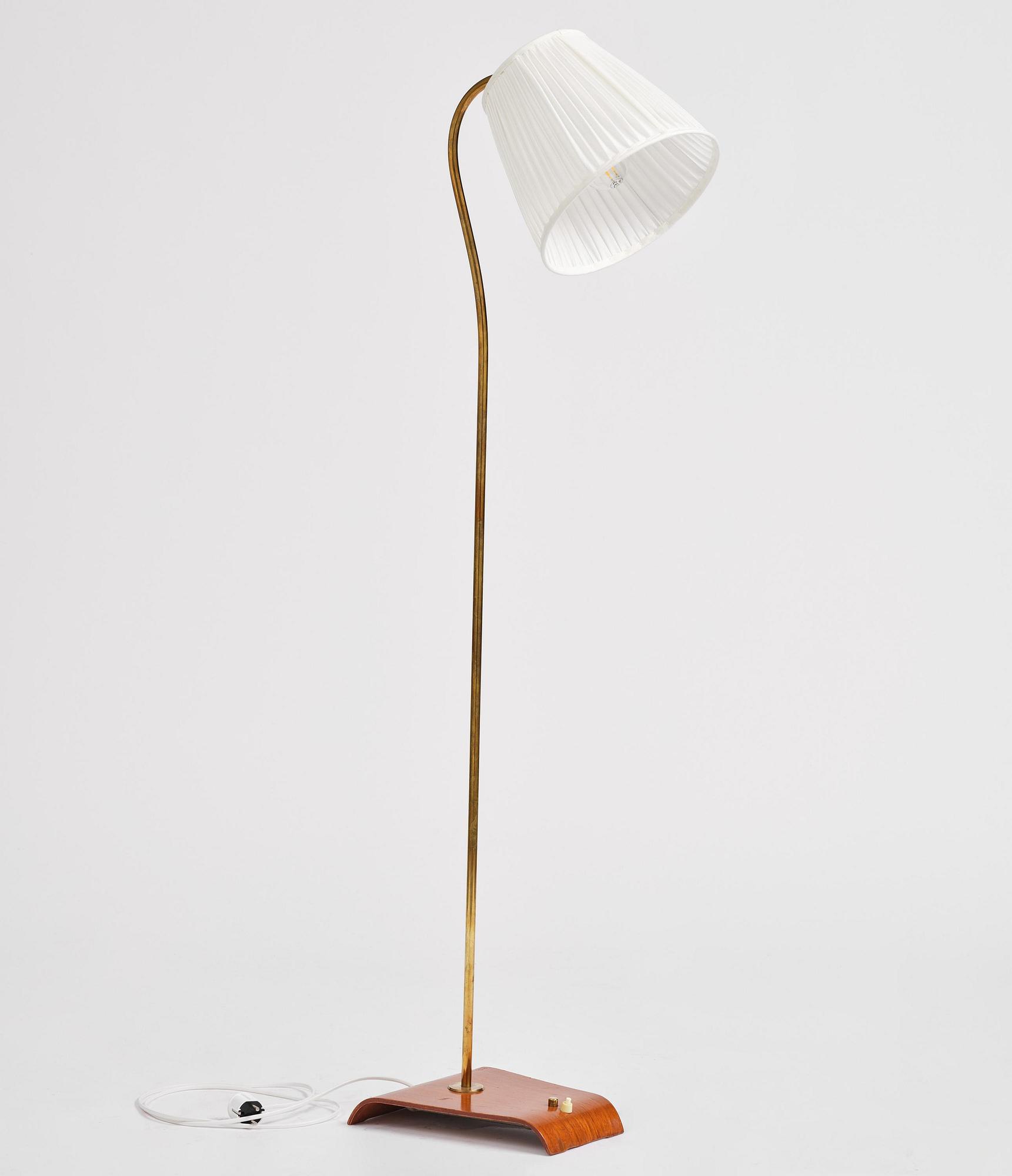 Bertil Brisborg, a floor lamp, Nordiska Kompaniet, 1940s–50s.