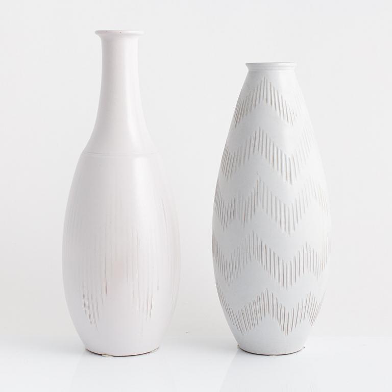 Two ceramic vases from Andersson & Johansson, Höganäs.