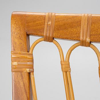 Josef Frank, a set of 8+2 dining chairs, model 1165, Svenskt Tenn, ca 1987.