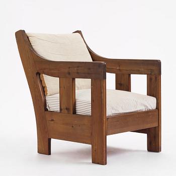 Carl Westman, a stained pine armchair, Sweden, ca 1910.