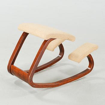 A stool by Peter Opsvik, "Balans", produced by Stokke, Norway from 1979.