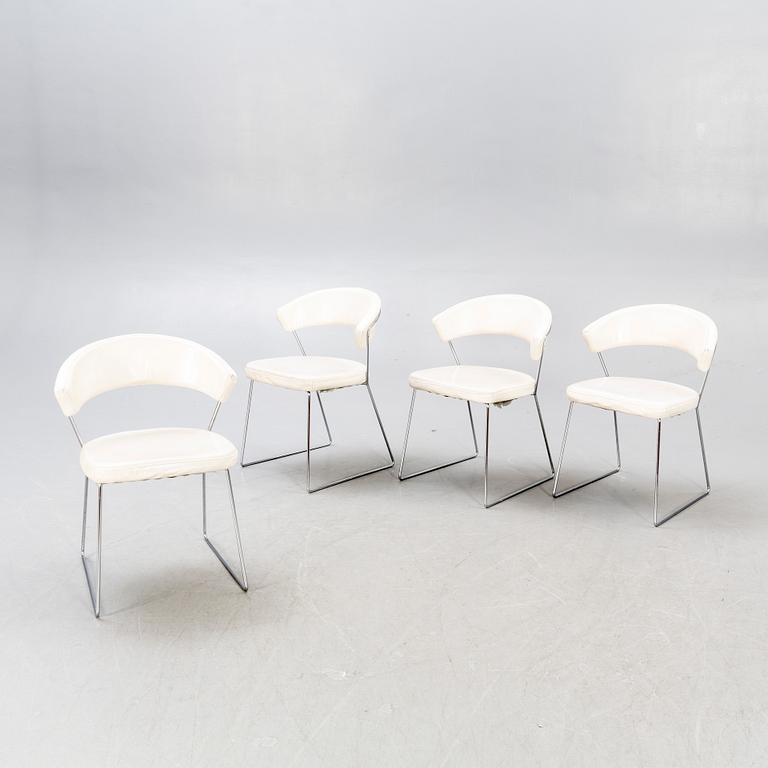 Chairs, 4 pcs, "New York", Calligaris, Italy, last part of the 20th century.