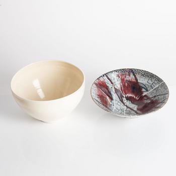 Eva Bengtsson and Eva Sjögren, two bowls.